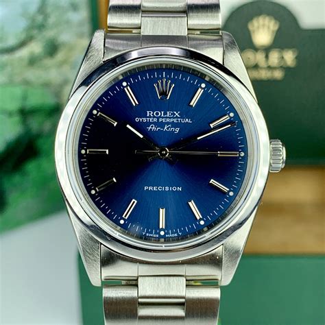 blue dial rolex air king 14000|Rolex Air-King 14000m price.